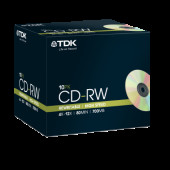 Диски CD-RW 700MB 4x-12x Cake 10 TDK 