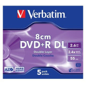 Диски DVD+R Double Layer Jewel Case  2.4x 2.6GB/60мин 8 см