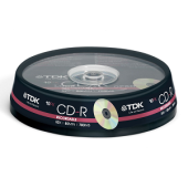Диски DVD-RW 4x Cake 10 TDK t19525
