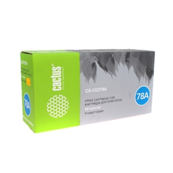 Картридж CACTUS CS-CE278A для принтеров HP LaserJet P1566/P1606w, чёрный, 2100 стр.-1
