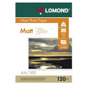 Матовая бумага 1х A4 120г/м2 100 листов