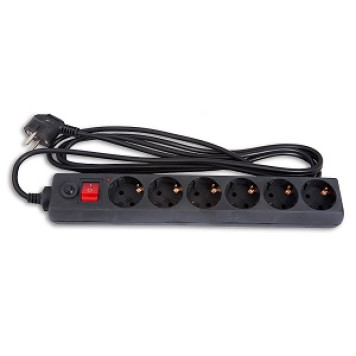 Сетевой фильтр BURO 600A-5M, 5м, белый-1